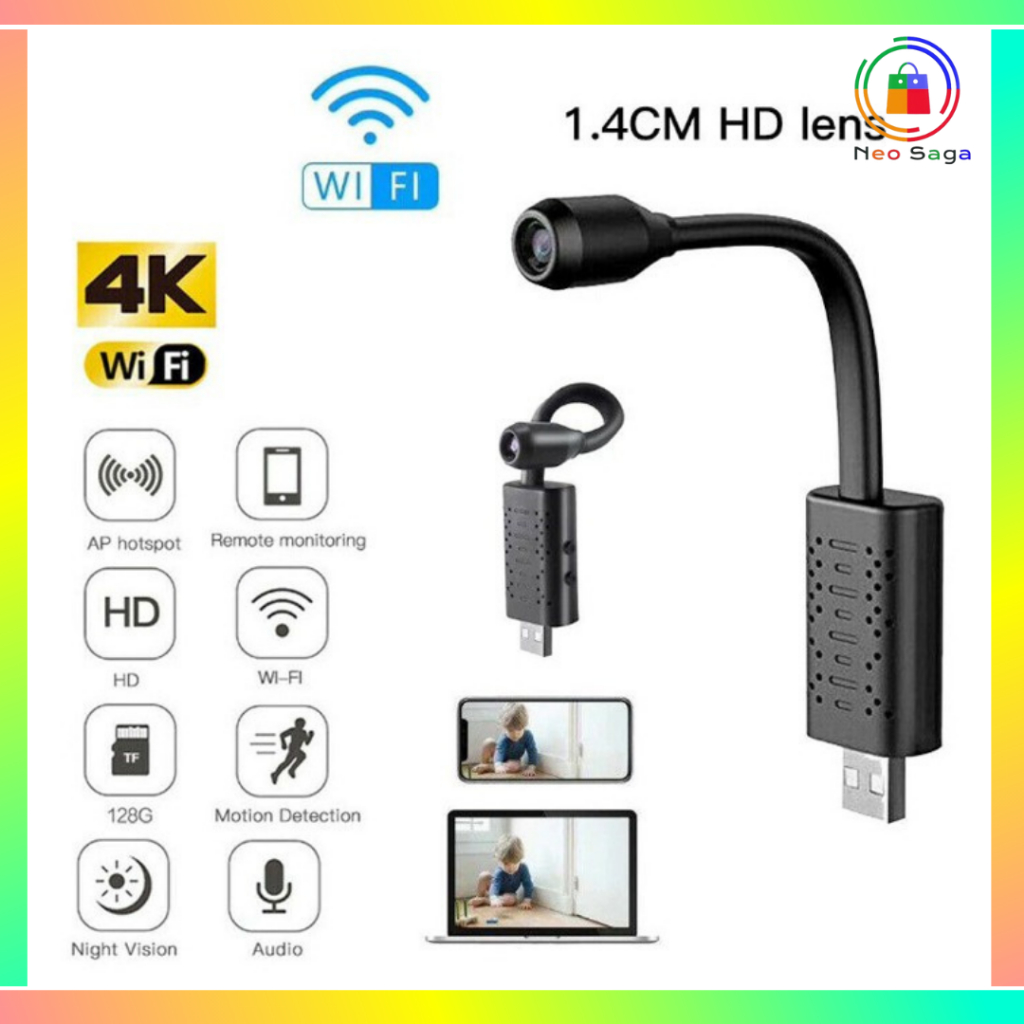 Jual Spy Cam Mini USB Camera Cam 3MP Wifi Smart Net IP SPY Hidden Camera Kamera Pengintai USB