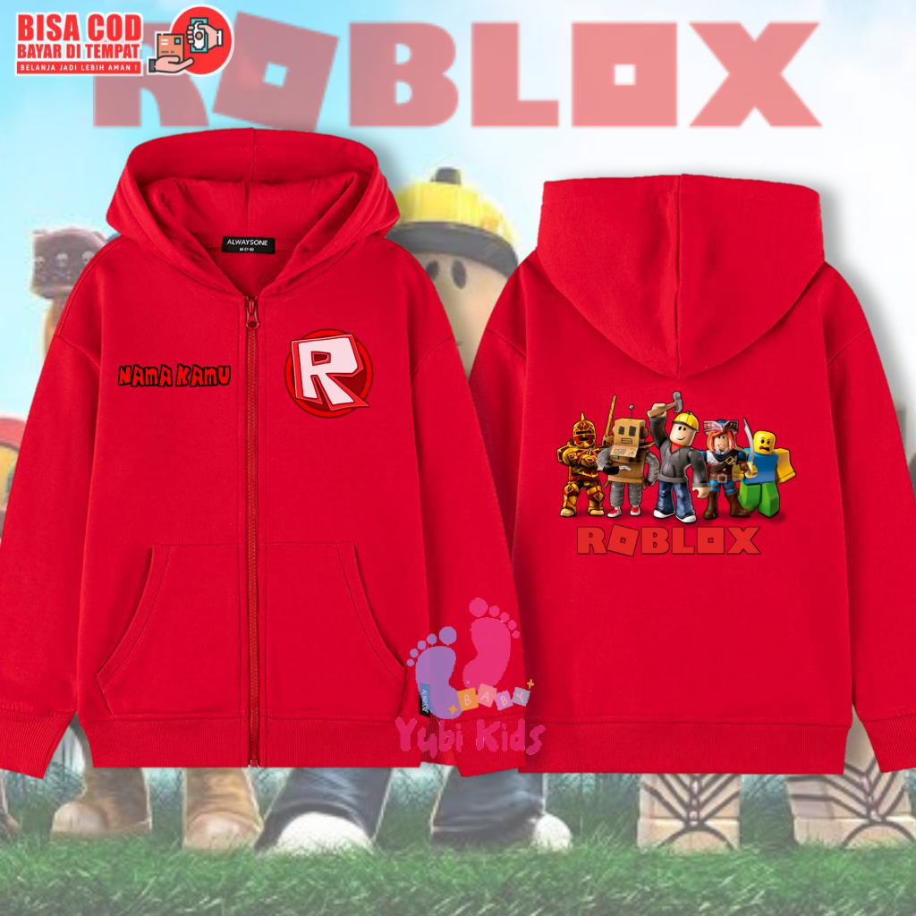 Jual Hoodie Zipper Anak Roblox / Jaket Resleting Anak Roblox | Shopee ...