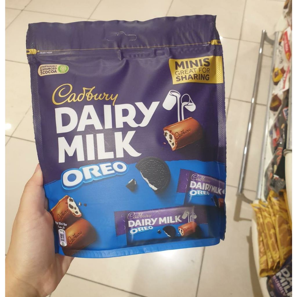 Jual Cadbury Dairy Milk Oreo Chocolate Minis 159.5g Shopee Indonesia