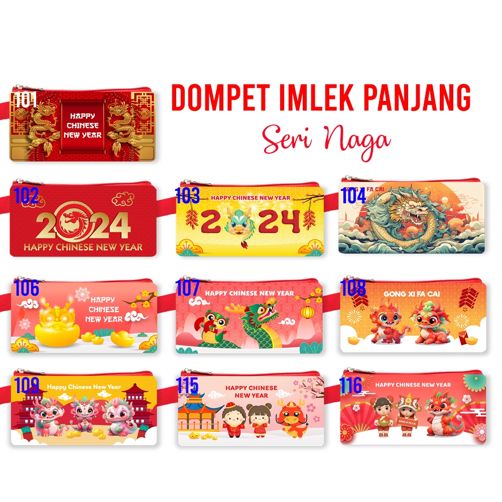 Jual Angpao Imlek Panjang Seri Naga Chinese New Year Red Envelope Wallet Angpao Ang Pao Hongbao