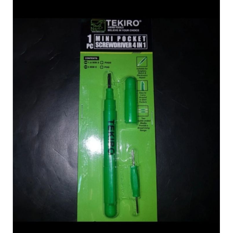 Jual Obeng pocket mini 4 in 1 tekiro | Shopee Indonesia