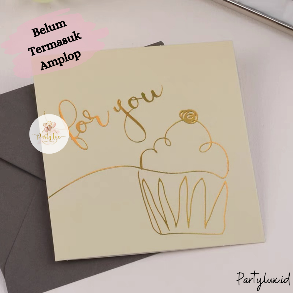 Jual Kartu Ucapan Aesthetic Hologram Ulang Tahun / Greeting Card