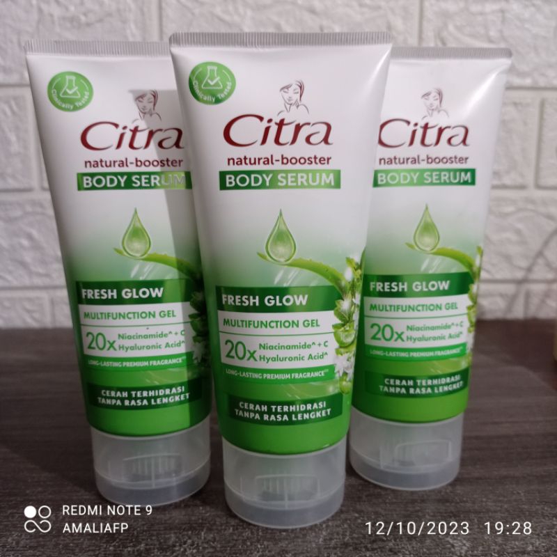 Jual BARU Citra Fresh Glow Body Serum Aloe Vera Gel 180ml | Shopee ...