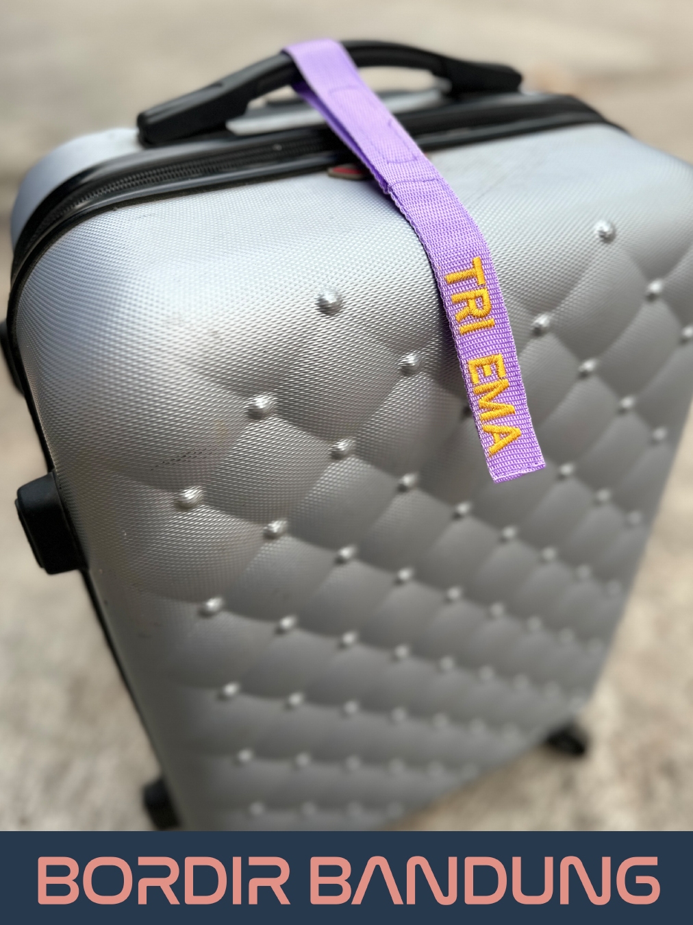 Jual Gantungan Penanda Nama Koper Bag Tag Bordir Warna Custom Kecil ...