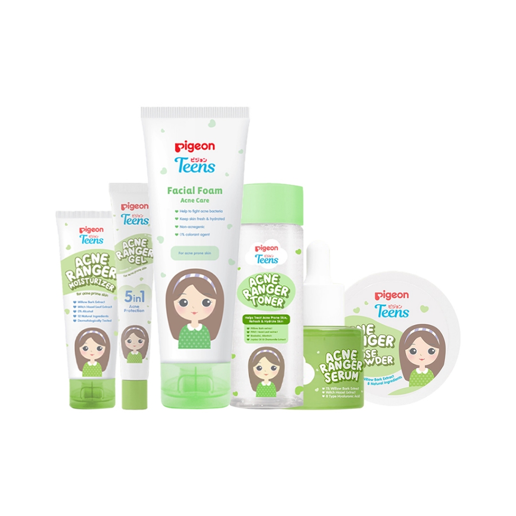 Jual Pigeon Teens 1 Paket Lengkap Acne Ranger Full Power | Shopee Indonesia