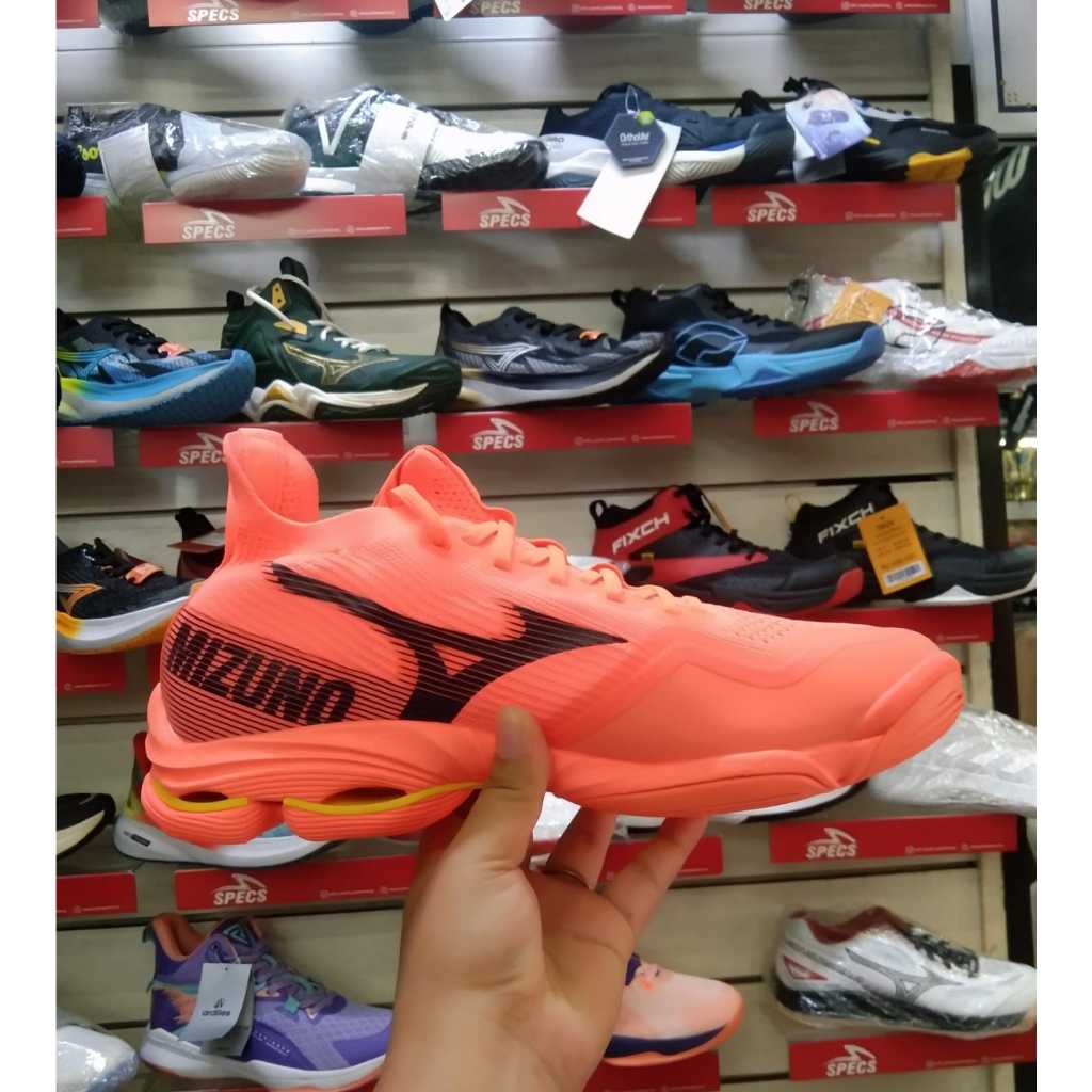 Jual Sepatu Voli Mizuno Wave Lightning Neo 2 Original Neon Flame Black Bolt 2 MIZV1GA220202 Shopee Indonesia