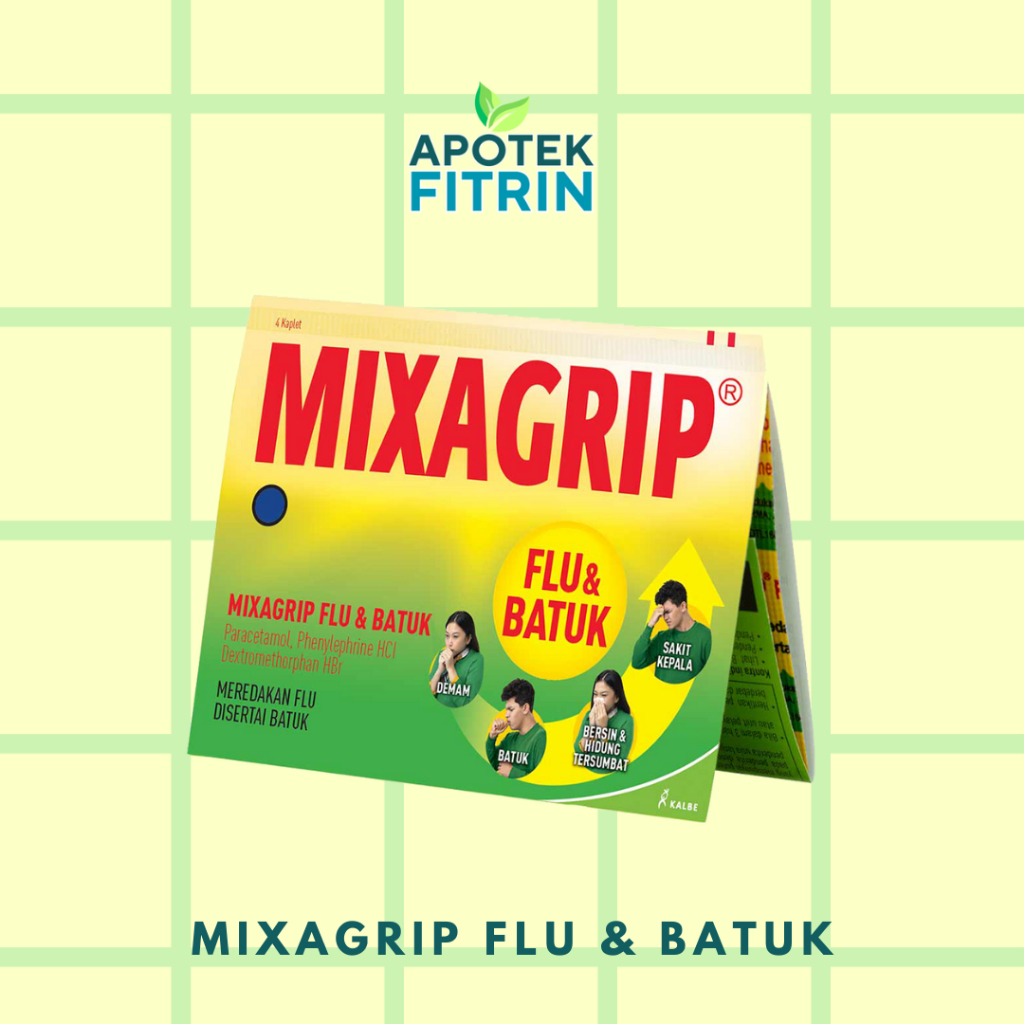 Jual MIXAGRIP FLU & BATUK STRIP 4 KAPLET | Shopee Indonesia