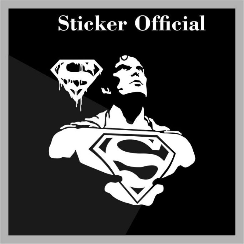 Jual sticker superman, cutting sticker superman | Shopee Indonesia
