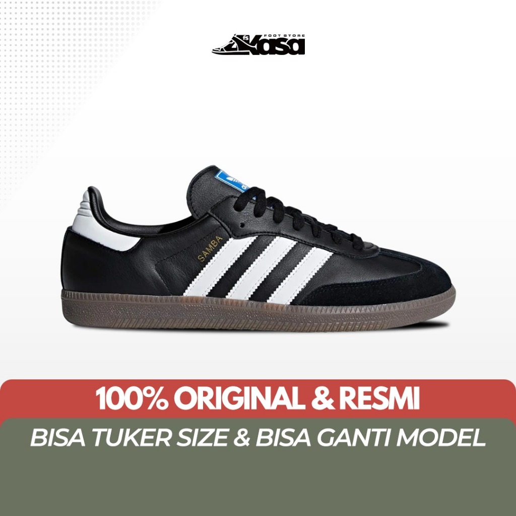 Sepatu Sneakers Unisex Samba OG black white