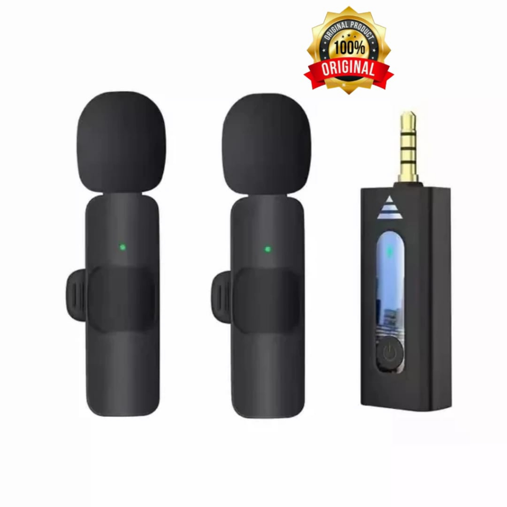 Jual CLIP ON MICROPHONE K35 MIC CLIP WIRELESS USB / MIC YOUTUBER