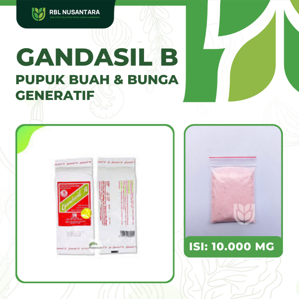 Jual Pupuk Gandasil B Buah NPK 6-20-30 Majemuk Generatif Pembuahan ...