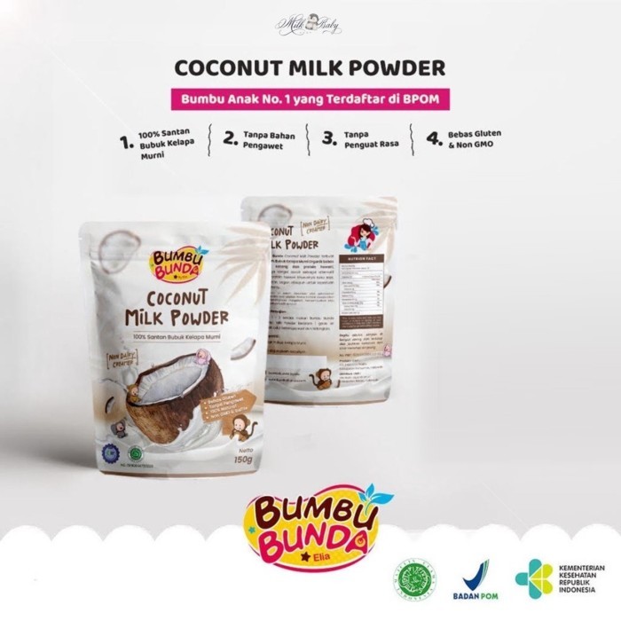 Jual Bumbu Bunda By Elia Organic Coconut Milk Powder Bubuk Gr