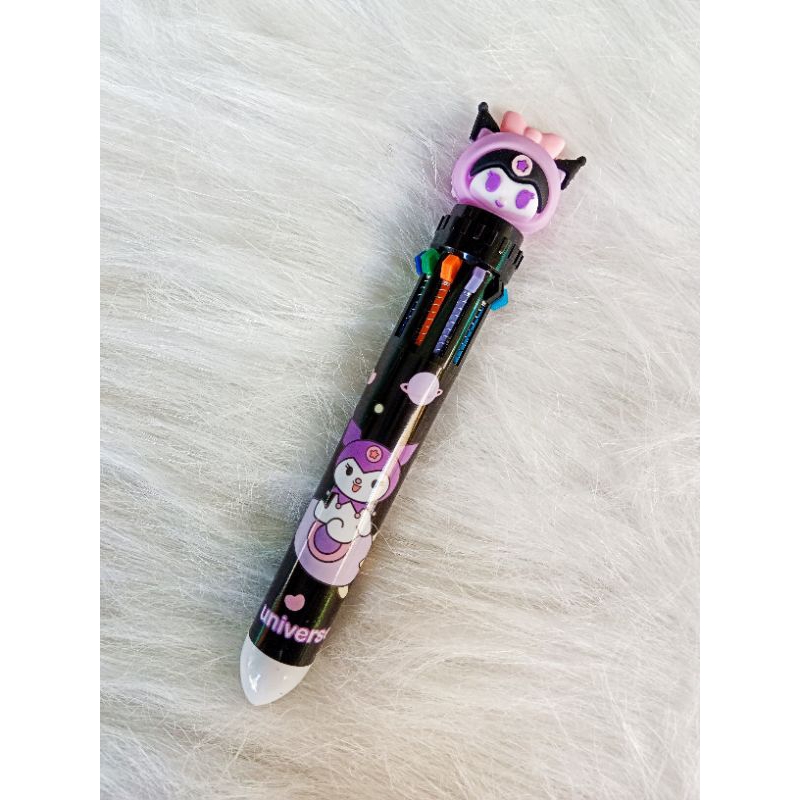 Jual Pena Pulpen Pen 10 Warna Motif Sanrio Kuromi | Shopee Indonesia