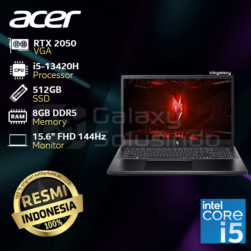 Jual Acer Nitro V15 Anv15 51 542g Core I5 13420h 512gb Ssd 8gb Ram Rtx 2050 4gb 156 Ips 9359