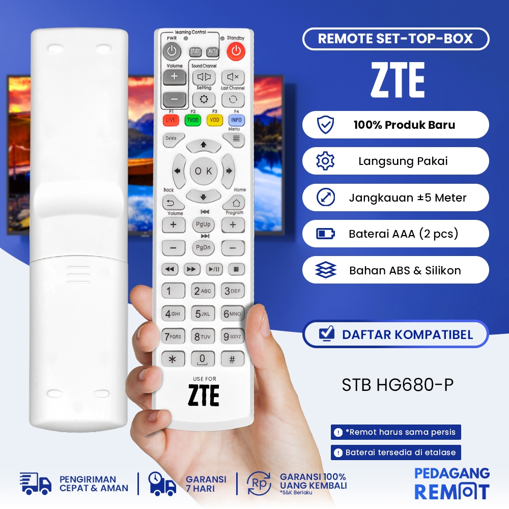 Jual Remot Remote Set Top Box / STB Android HG680-P / HG680P | Shopee ...
