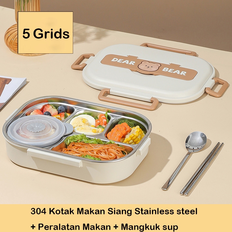 Jual 304 Stainless Lunch Box Anak Sekolah Kotak Bekal Anak Kotak Makan Anak Tas Lunch Box Kotak