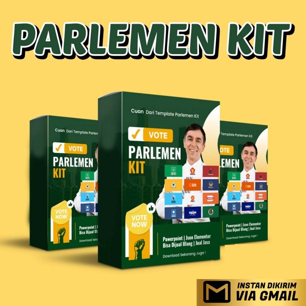 Jual Parlemen Kit 2024 Desain Banner, Landingpage, Video Kampanye Caleg ...