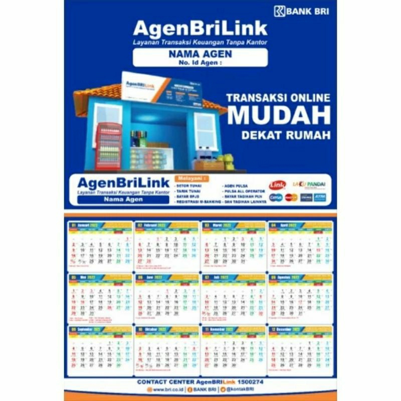 Jual Kalender 2024 Agen Brilink Kalender Dinding 2024 Kalender Dinding Custom Shopee Indonesia 9820