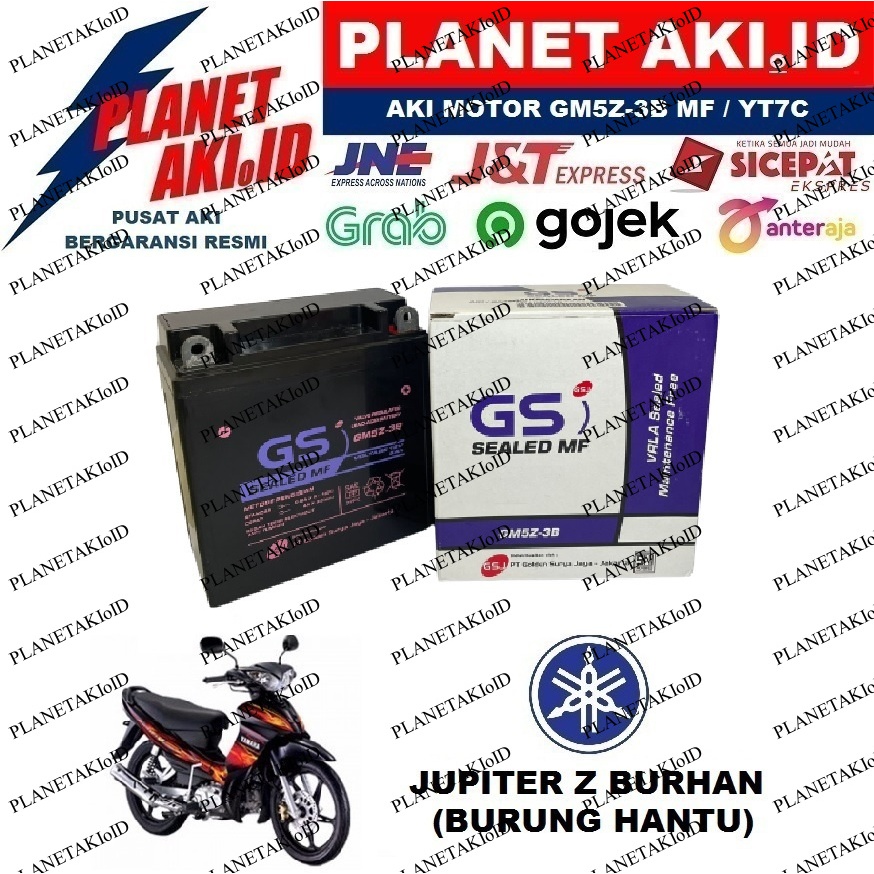 Jual Aki Motor Yamaha Jupiter Z Burhan GM5Z3B Accu Kering MF | Shopee