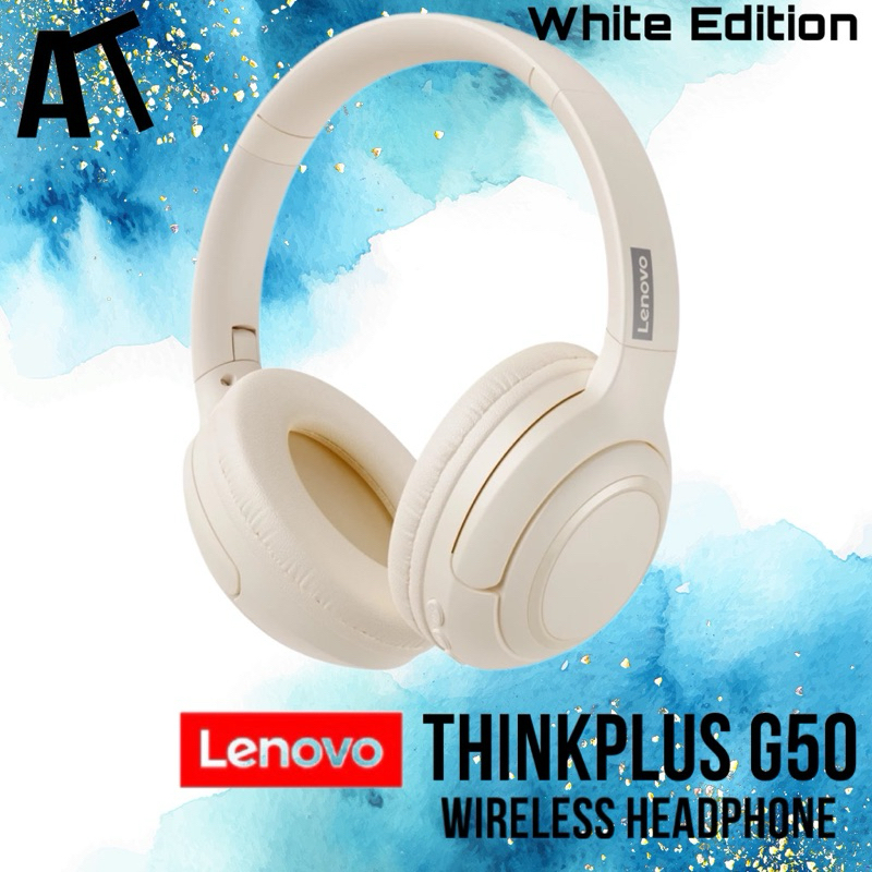 Jual Lenovo Thinkplus G50 Wireless Headphone White Edtion | Shopee ...