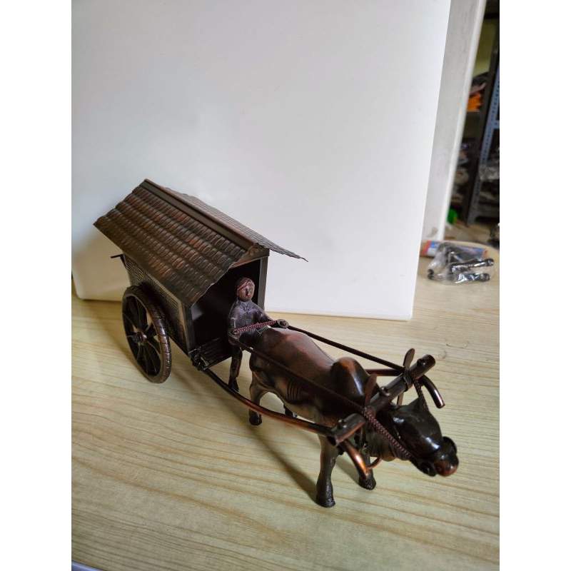 Jual Hiasan ruangan miniatur cikar gerobak sapi 1 | Shopee Indonesia