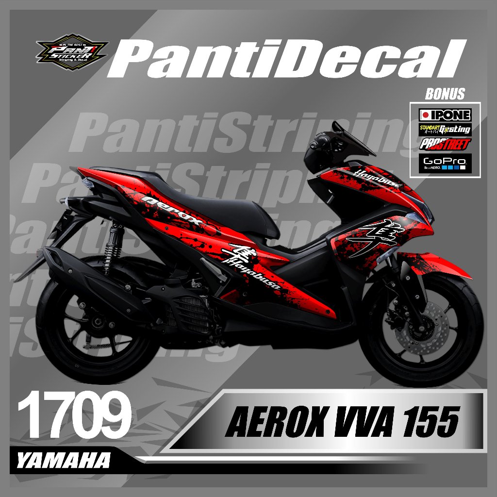 Jual Sticker aerox vva 155 Stiker decal aksesoris motor yamaha aerox ...