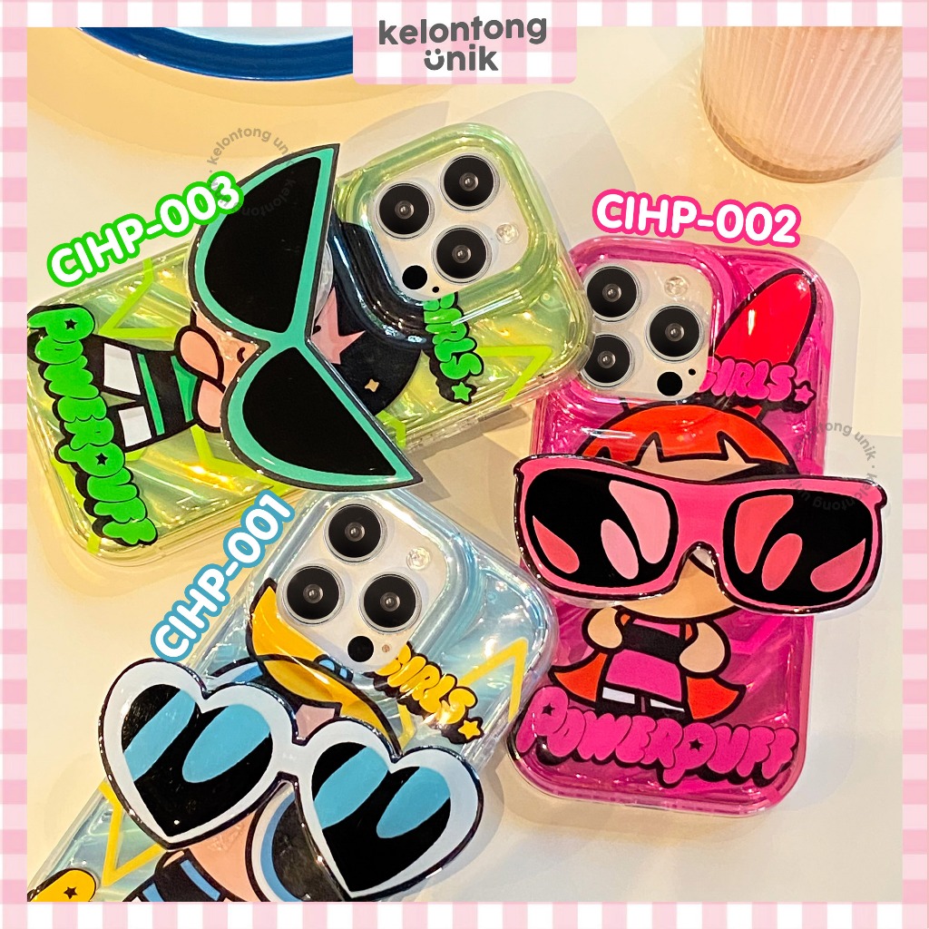 Jual Acc Box Powerpuff Girl Ppg Silver Shinny Case With Griptok