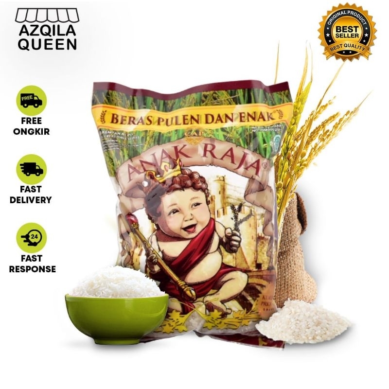 Jual Beras Anak Raja Super Kepala dan Pulen wangi 5kg | Shopee Indonesia