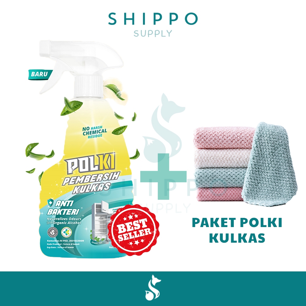 Jual Shippo Supply - POLKI Kulkas + LAP / Cairan Pembersih Kulkas (Food ...