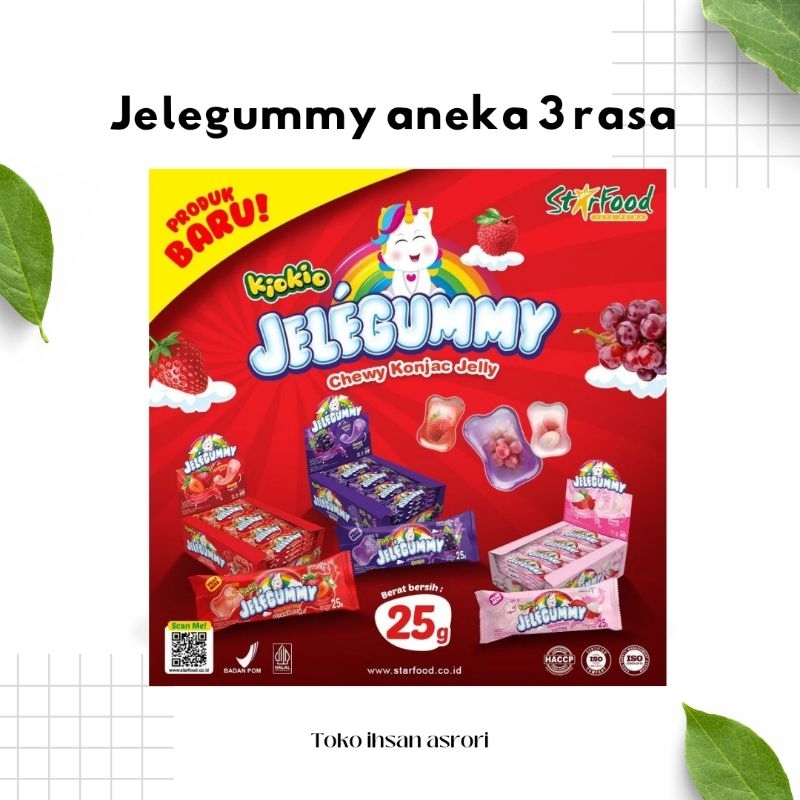 Jual permen jelly gum gummy box rasa stw dan lyche anggur | Shopee ...