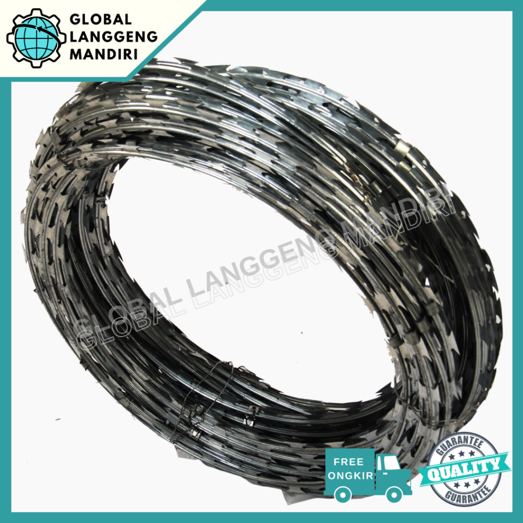 Jual KAWAT DURI SILET / RAZOR WIRE BTO 30 / KAWAT DURI SILET GALVANIS ...