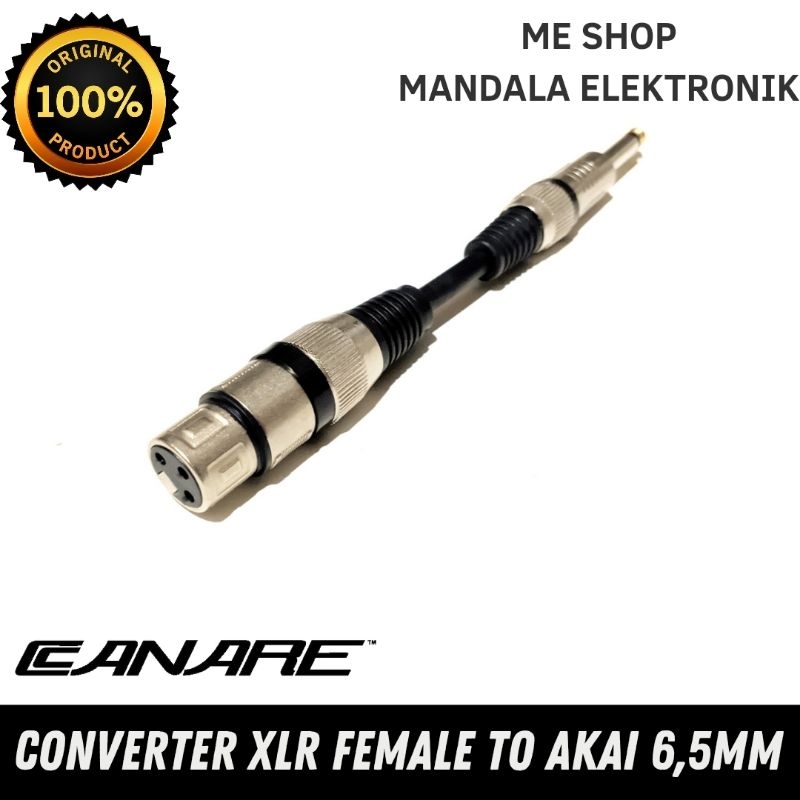 Jual Converter Audio Xlr Female To Jack Akai Mono Mm Shopee Indonesia