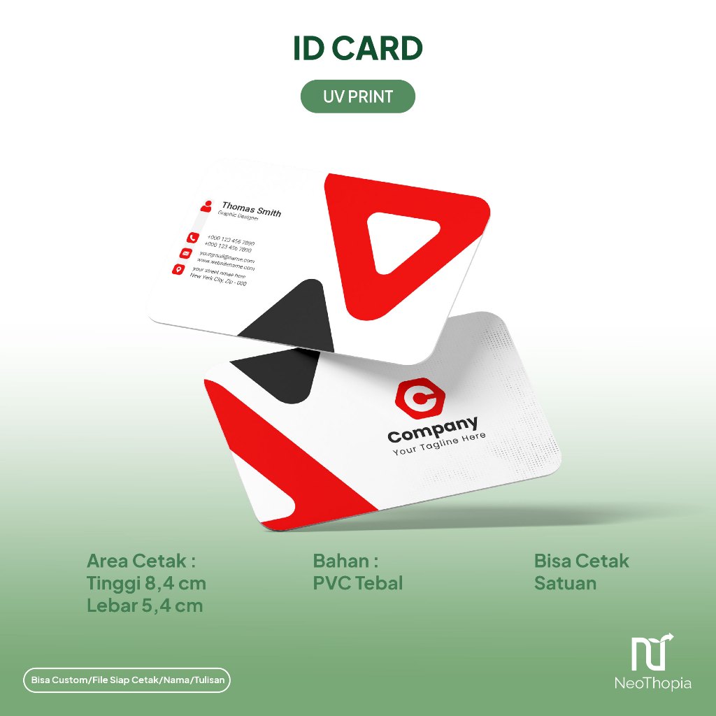 Jual Cetak Id Card Cetak Print Uv Plastic Pvc Kartu Member Id Card Express Shopee Indonesia