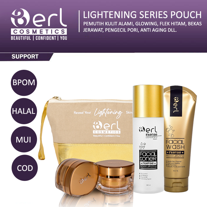 Jual B Erl Cosmetics Paket Intense Lightning Series Pouch | Shopee ...