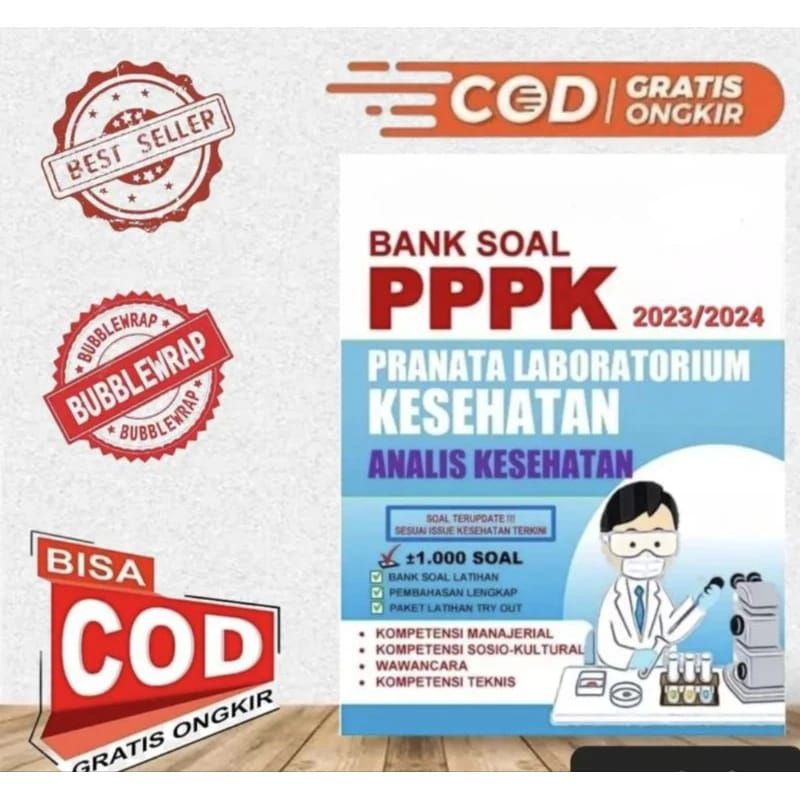 Jual BANK SOAL PPPK PRANATA LABORATORIUM KESEHATAN ANALISIS KESEHATAN ...