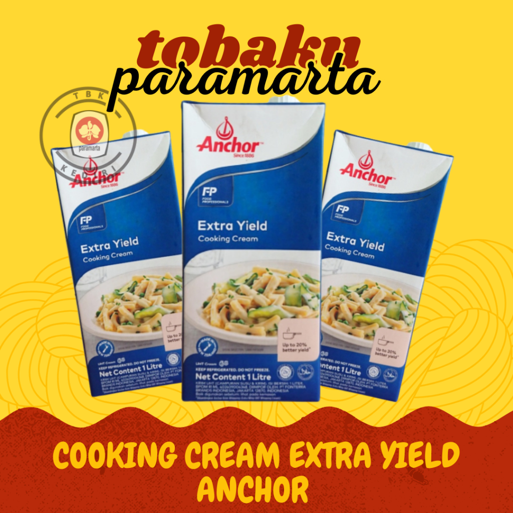 Jual COOKING CREAM PASTA EXTRA YIELD ANCHOR COOKING CREAM EXTRA YIELD 1