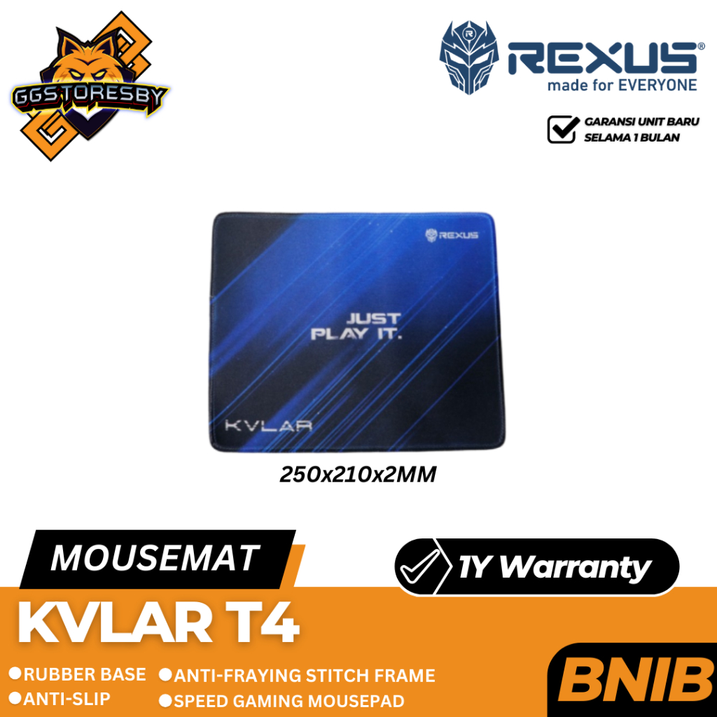 Jual REXUS KVLAR T4 Gaming Mousepad | Shopee Indonesia