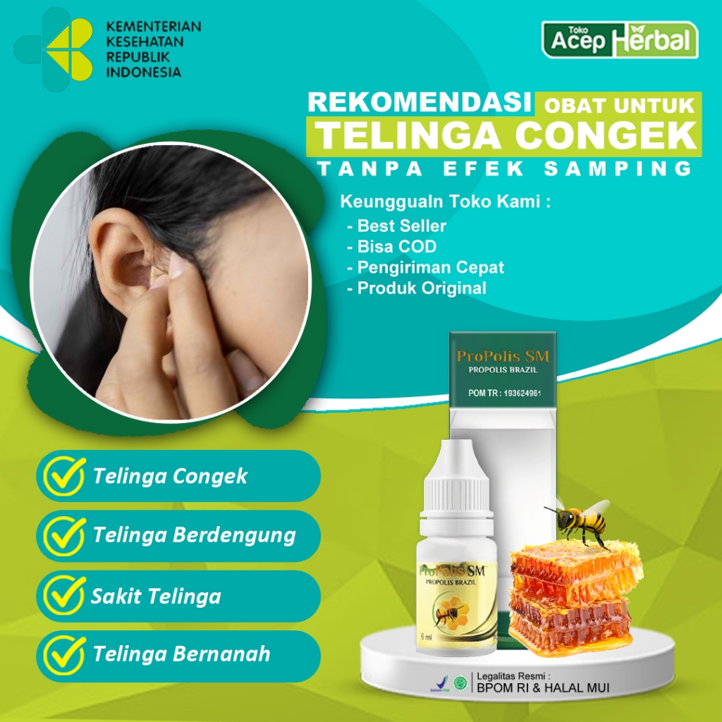 Jual Obat Tetes Telinga Congek Berair Bernanah Bau Busuk Menahun ...