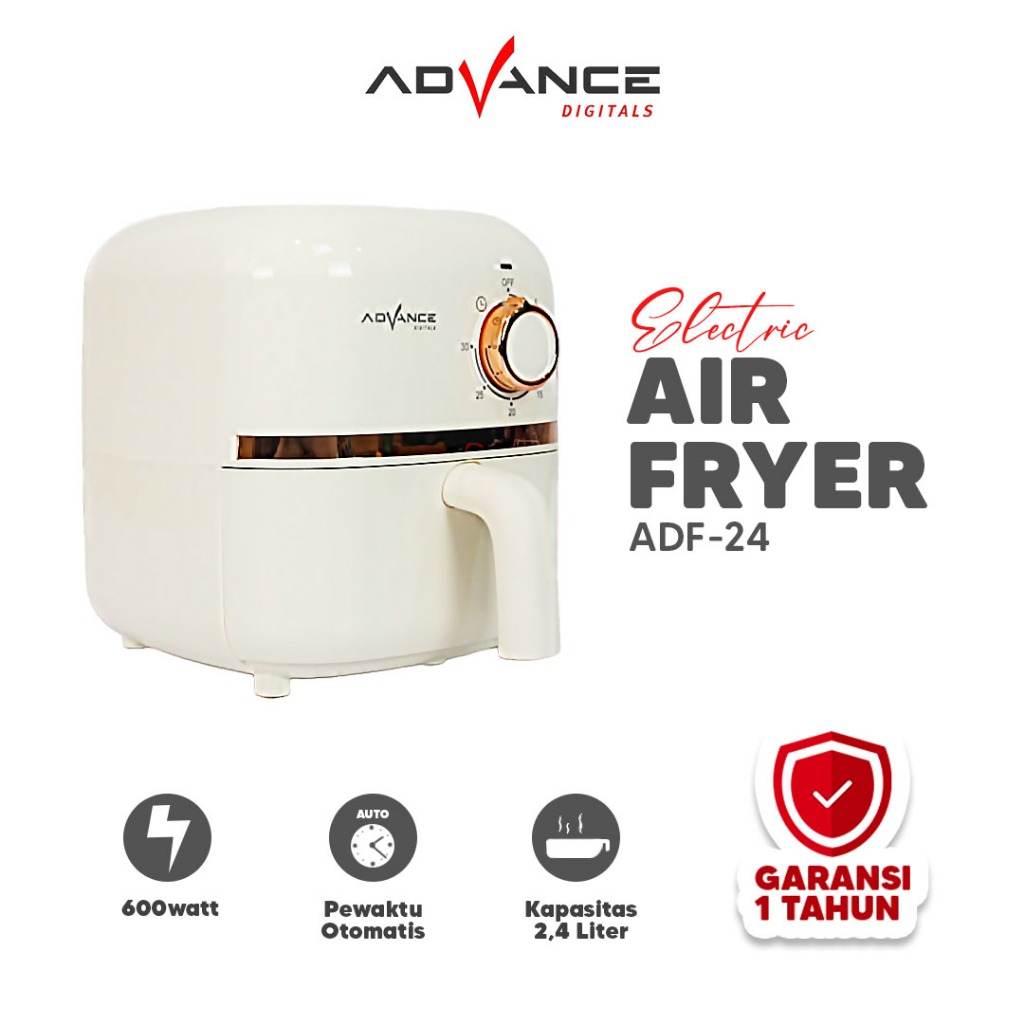 Jual Advance Air Fryer ADF-24A - Air Fryer Low Watt - Penggoreng Tanpa