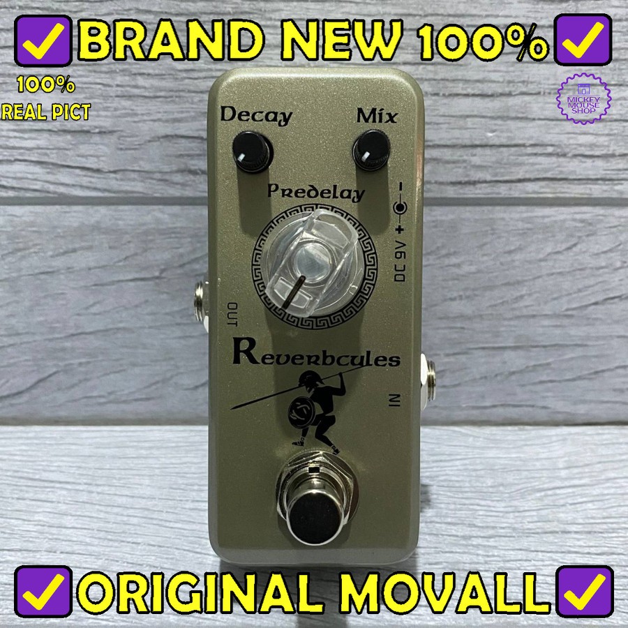 Jual Efek Gitar Movall Reverbclues Hall Reverb Delay 3D Sounding Pedal ...