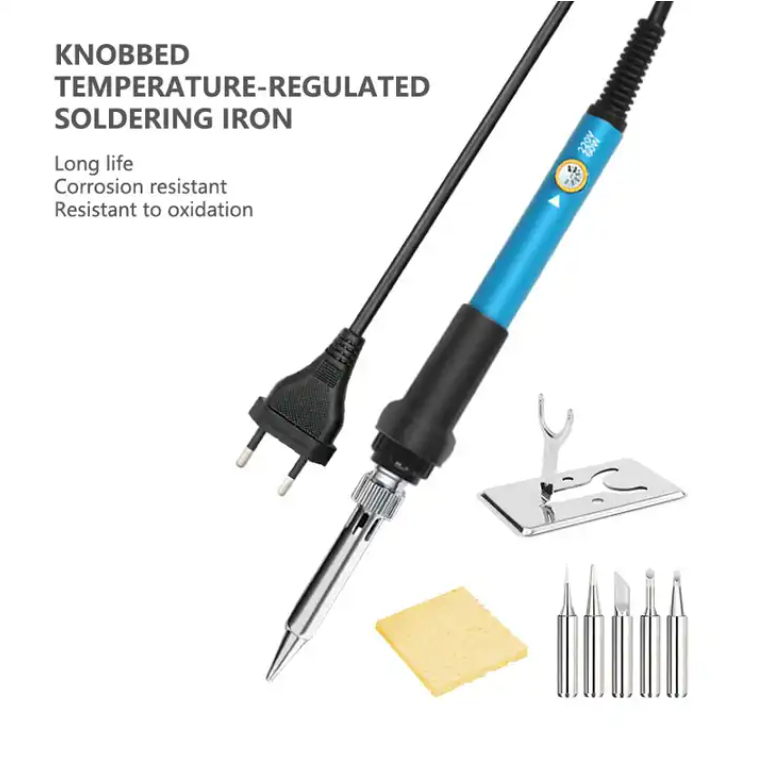 Jual Solder Listrik Iron Adjustable Temperature W Kawat Timah Alat Pegangan Solder Dan Kaca