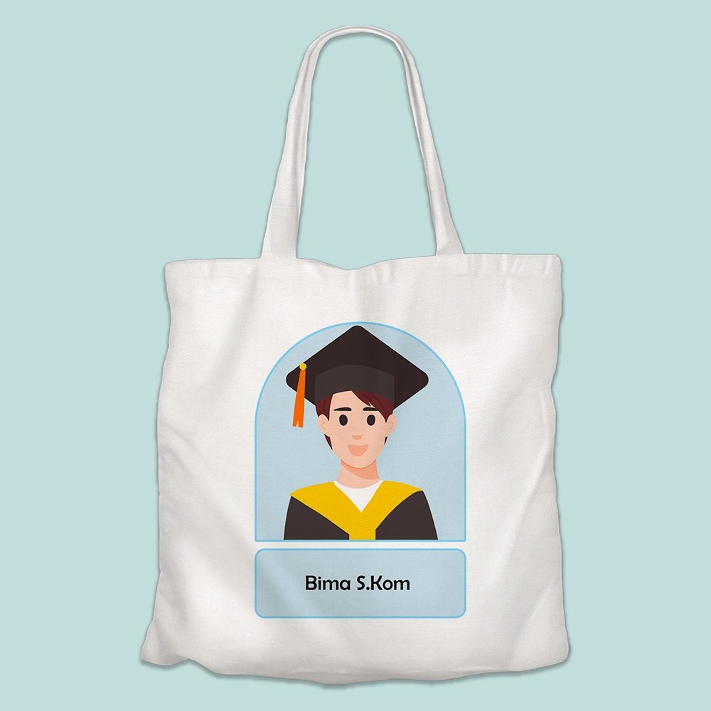 Jual Totebag Wisuda Custom Tas Wisuda Elegan Murah Custom Wisuda Gift Shopee Indonesia