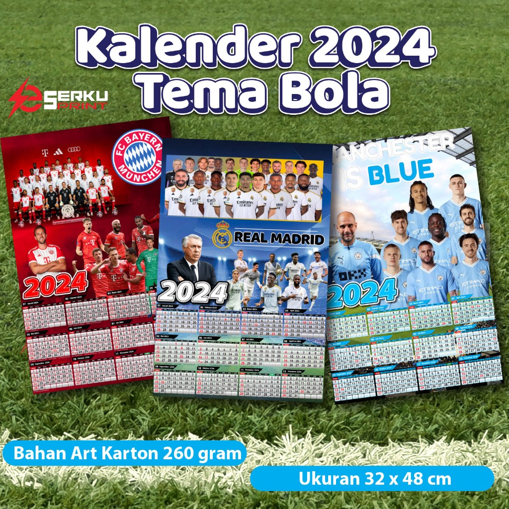Jual Kalender Bola 2025 Shopee Indonesia