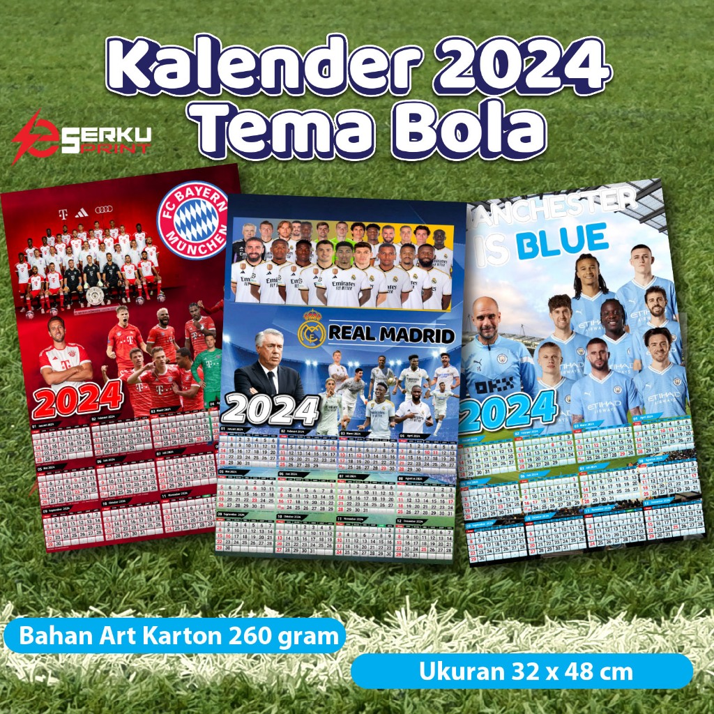 Jual Kalender Bola 2024 Shopee Indonesia