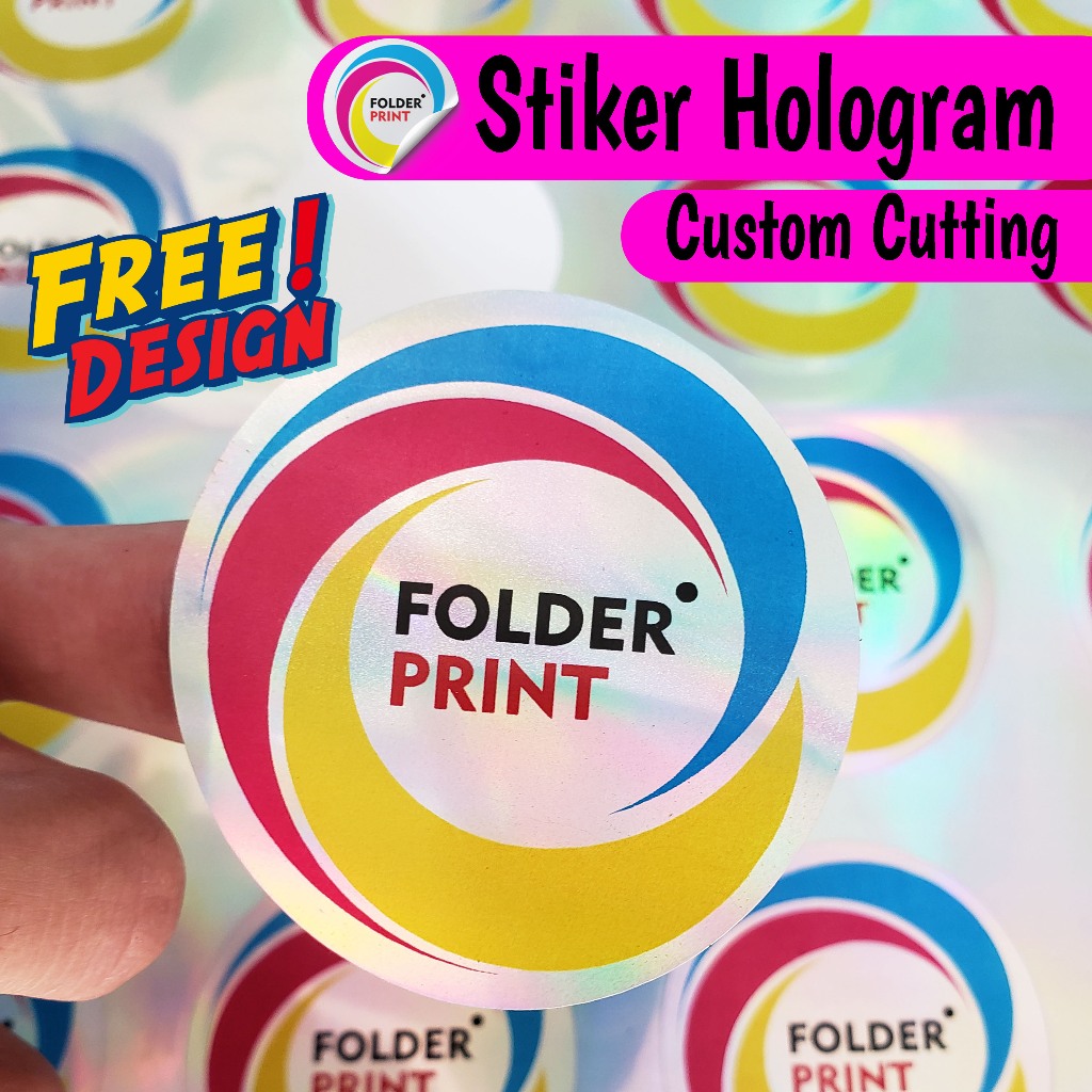 Jual Cetak Stiker Hologram Cutting Custom Design | Shopee Indonesia