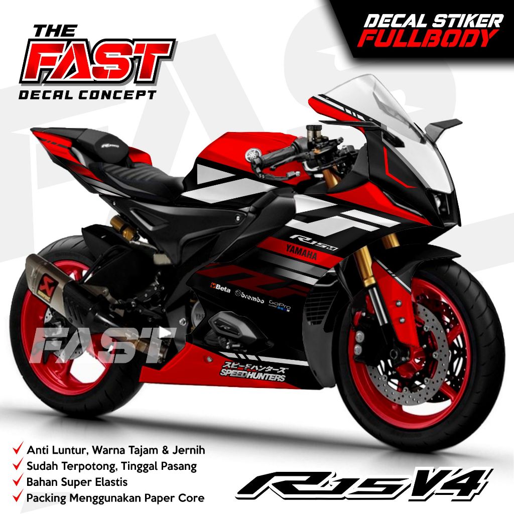 Jual ⭐⭐⭐⭐⭐TERBARU decal stiker r15 v4 stiker full body tahan lama bisa ...