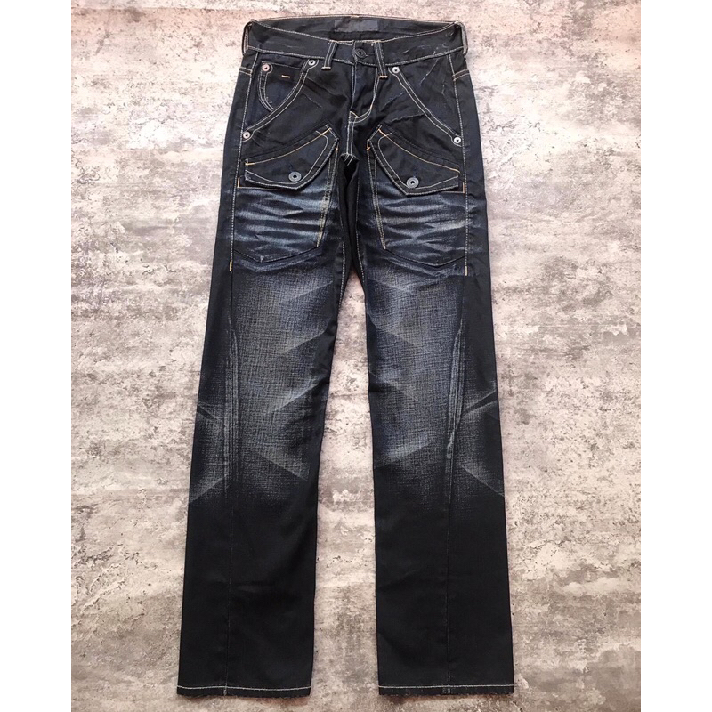 Jual back number japanese style denim non selvedge | Shopee Indonesia