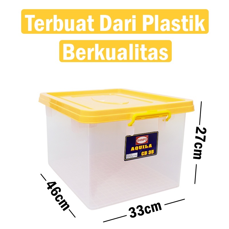 Jual Kotak Penyimpanan Pegangan Handle Box Container SHINPO SIP 135 CB ...