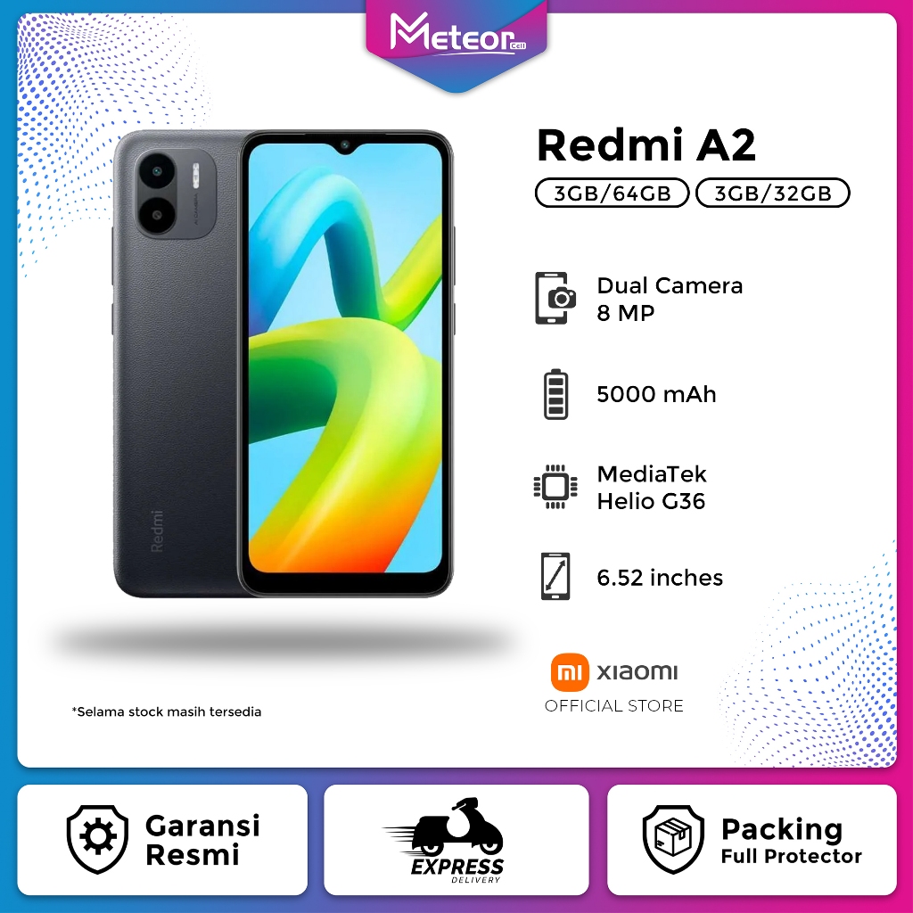 Xiaomi Redmi A2 3/32 Upgrade Redmi A1 Garansi Resmi - Mi Gadget Malang