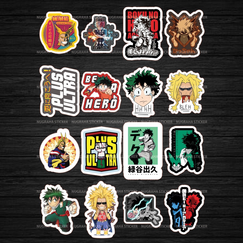 Jual 528 PCS Sticker Boku no Hero Academia - Sticker My Hero Academia ...